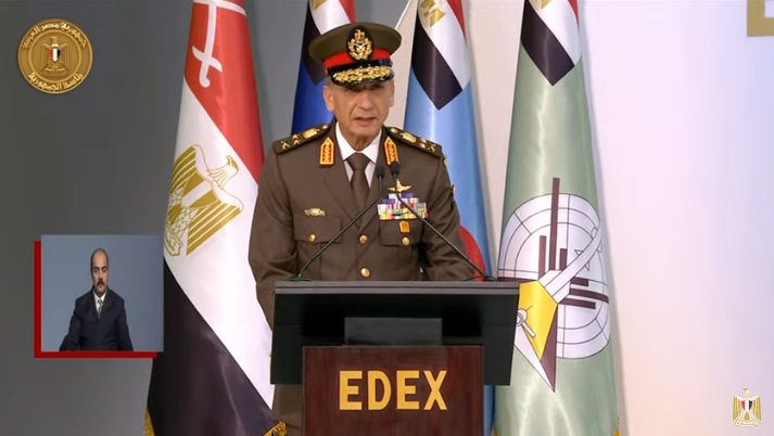 وزير الدفاع في افتتاح إيديكس  مصر نقطة التلاقى لإرساء السلام من أجل العيش الآمن وتحقيق المصالح المشتركة