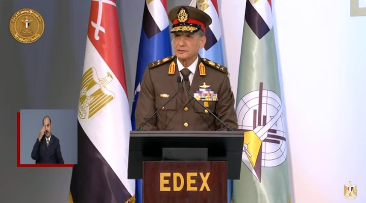 وزير الدفاع خلال افتتاح معرض إيديكس  القوات المسلحة ستظل حارسًا أمينًا لهذا الوطن