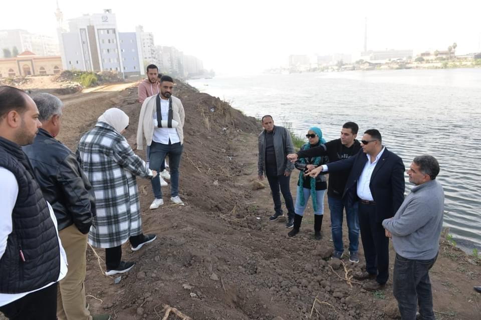 البدء في تنفيذ الأعمال النهائية من مشروع الممشى السياحي الجديد على النيل بالمنصورة | صور