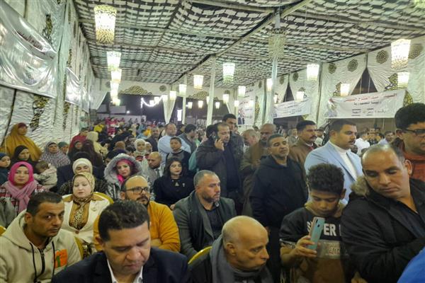 مؤتمر حاشد بقرية باروط ببني سويف لدعم المرشح عبدالفتاح السيسي في الانتخابات الرئاسية
