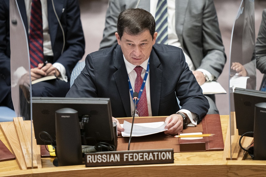 ممثل روسيا لدى الأمم المتحدة لا يجب ترك المدنيين الأبرياء في غزة لمن يعتبر الحرب لعبة سياسية