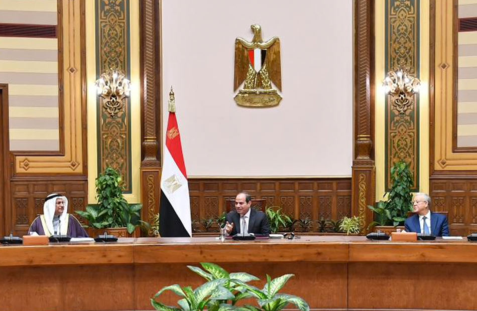 الرئيس السيسي يُثمن قرار البرلمان العربي بالتركيز خلال الدورة الحالية للمؤتمر الخامس على موضوع الأمن الغذائي