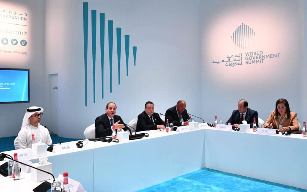 الرئيس السيسي يشارك في جلسة حوارية على هامش فعاليات القمة العالمية للحكومات  - بوابة الأهرام