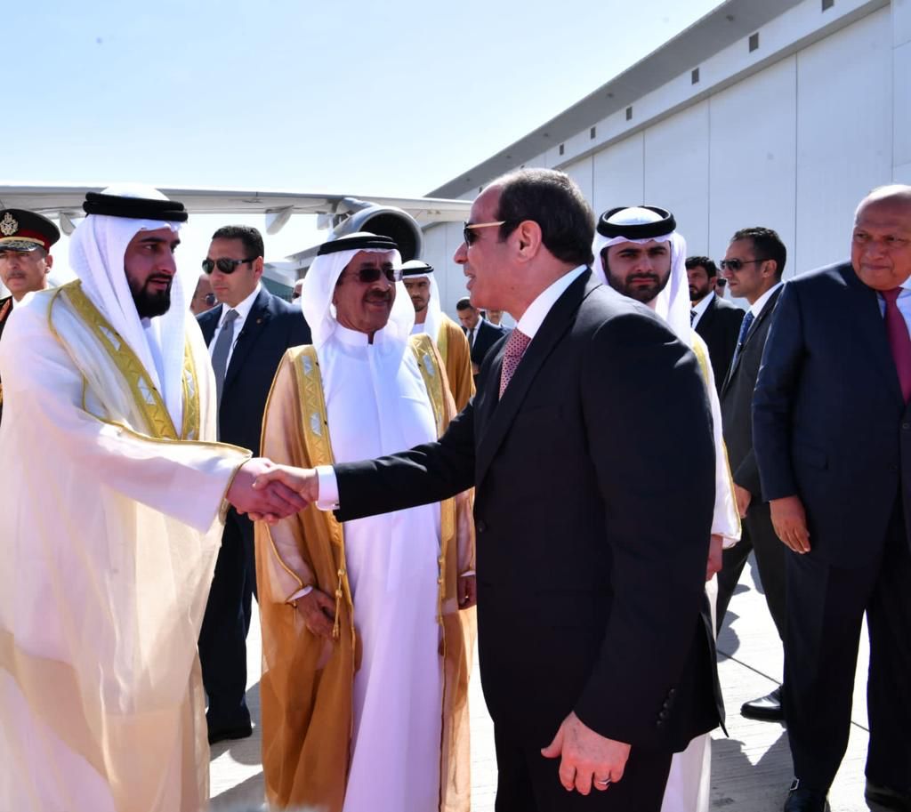توديع الرئيس السيسي في الإمارات من ولي عهد دبي