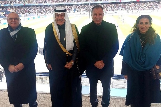 سفر اء مصر والسعودية والأردن بالمغرب يدعمون الأهلي في كأس العالم للأندية  ‏