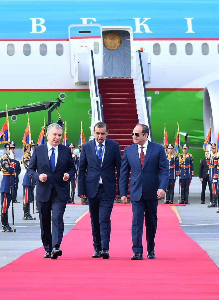 استقبال الرئيس السيسي نظيره الأوزبكي
