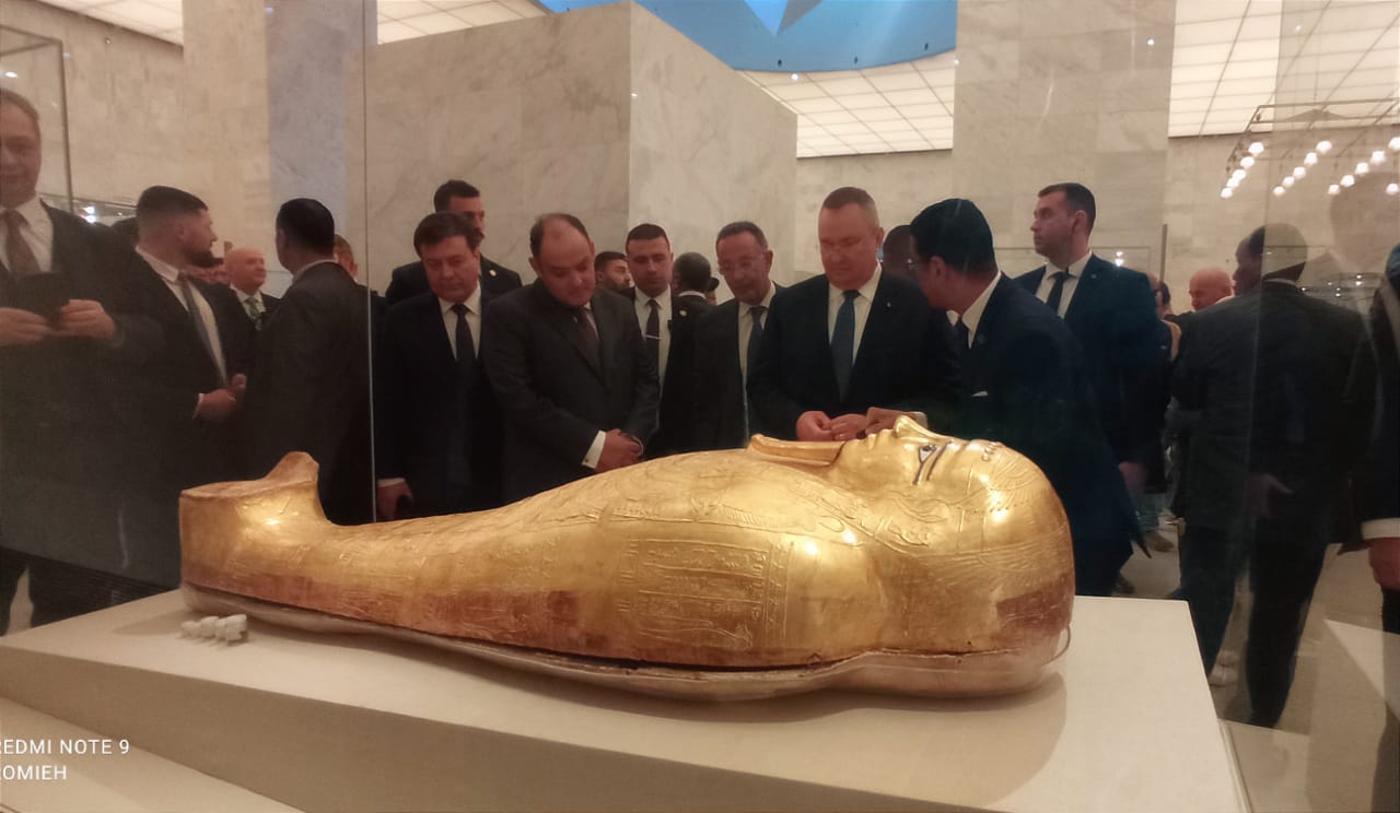  زيارة رئيس وزراء رومانيا والوفد المرافق له المتحف القومي للحضارة المصرية  