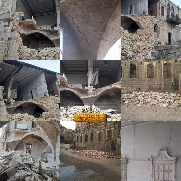 انهيار المباني الأثرية التاريخية بسوريا