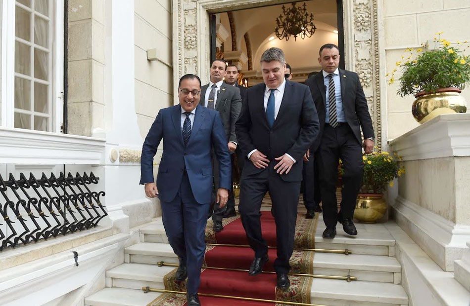  رئيس الوزراء يلتقي الرئيس الكرواتي والوفد المرافق له