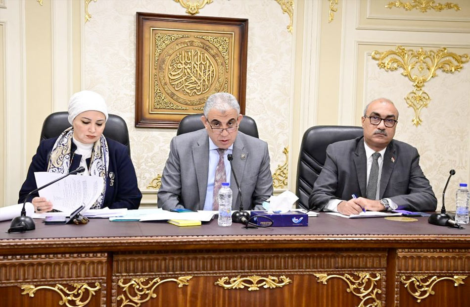 لجنة القوى العاملة بمجلس النواب برئاسة النائب عادل عبد الفضيل عياد