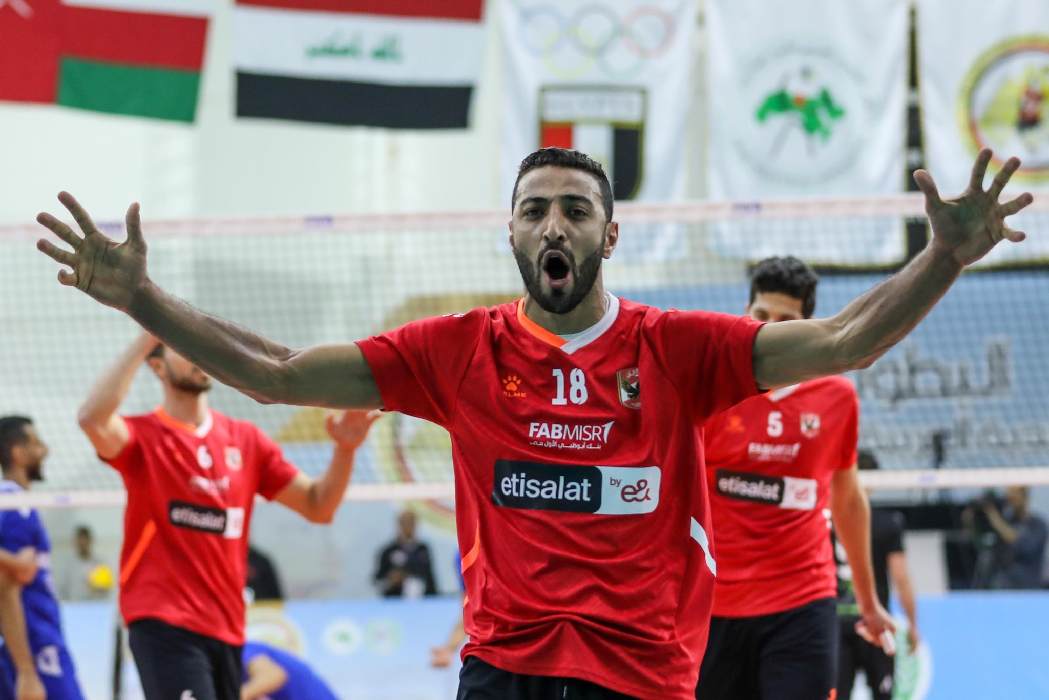 أحمد سعيد يفوز بجائزة أفضل لاعب في البطولة العربية للطائرة