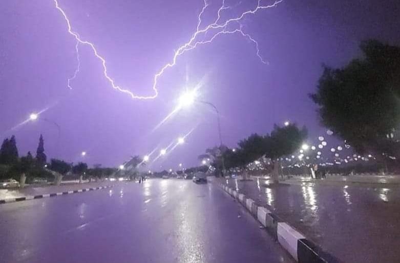 موجة من الطقس السيئ وهطول غزير للأمطار على مختلف أنحاء محافظة المنوفية