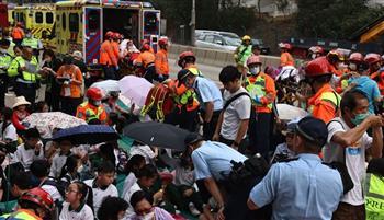 إصابة  شخصا جراء حادث تصادم في هونج كونج