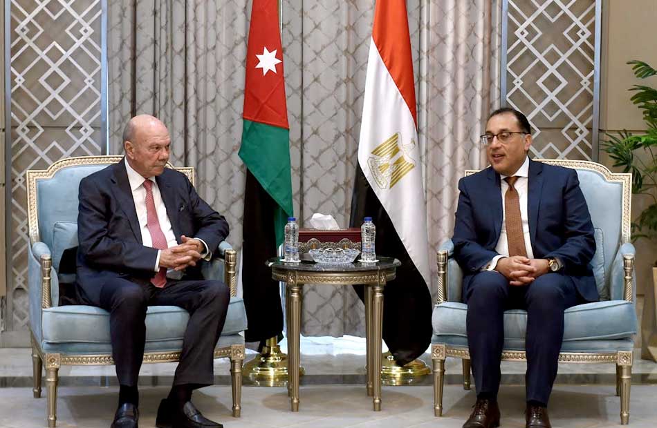 رئيس الوزراء يشيد بما تشهده العلاقات المصرية الأردنية من تطور مستمر