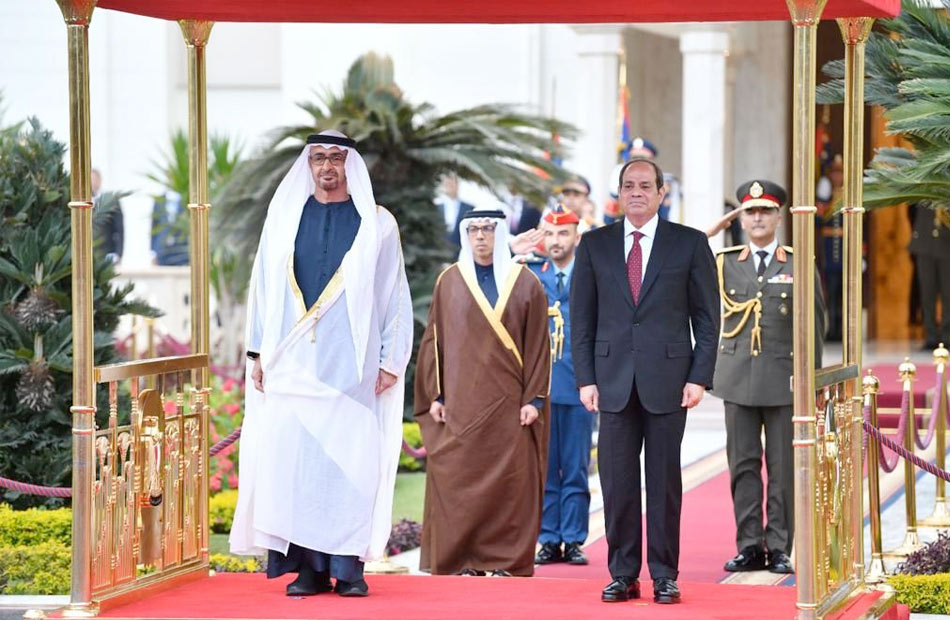  استقبال الرئيس السيسي للشيخ محمد بن زايد