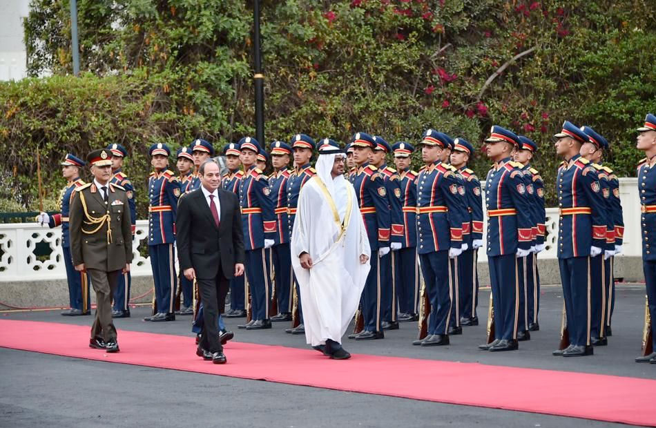  استقبال الرئيس السيسي للشيخ محمد بن زايد