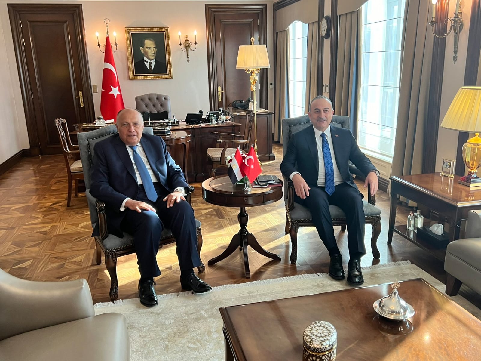 وزير خارجية تركيا نريد تطوير العلاقات المشتركة مع مصر وبخاصة الاقتصادية