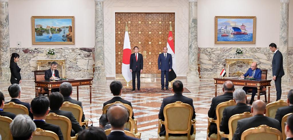  الرئيس السيسي ورئيس الوزراء الياباني