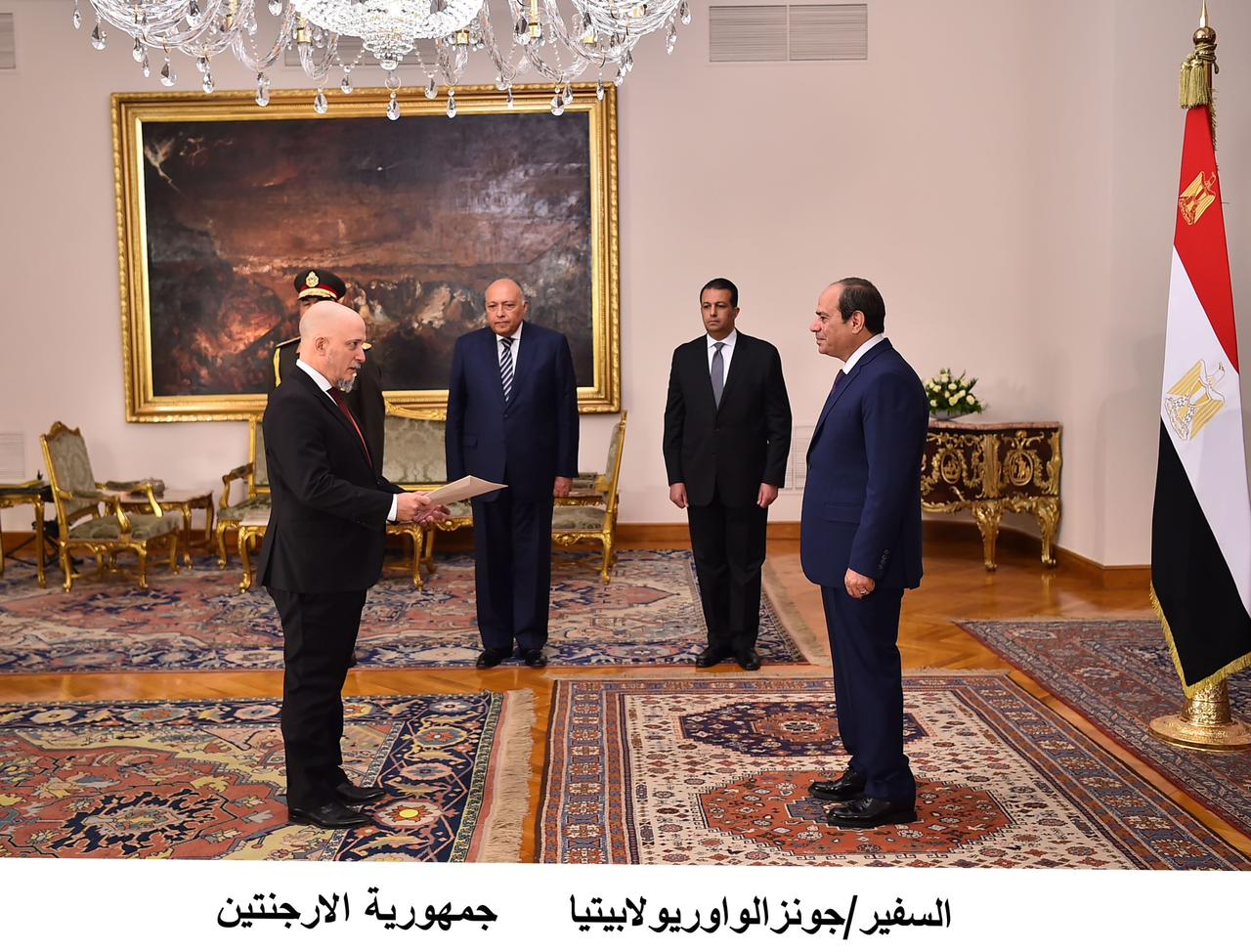  الرئيس السيسي يتسلم أوراق اعتماد السفراء الجدد