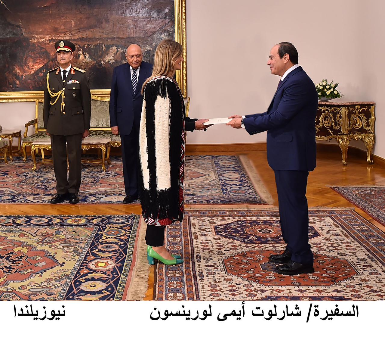  الرئيس السيسي يتسلم أوراق اعتماد السفراء الجدد