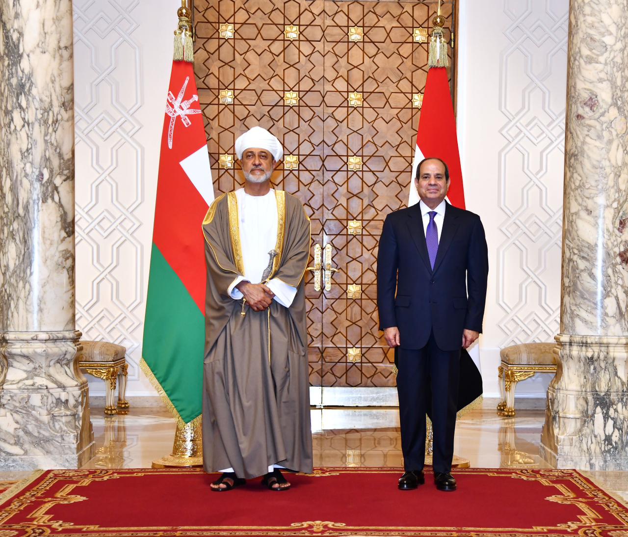  استقبال ومباحثات الرئيس السيسي وسلطان عمان 