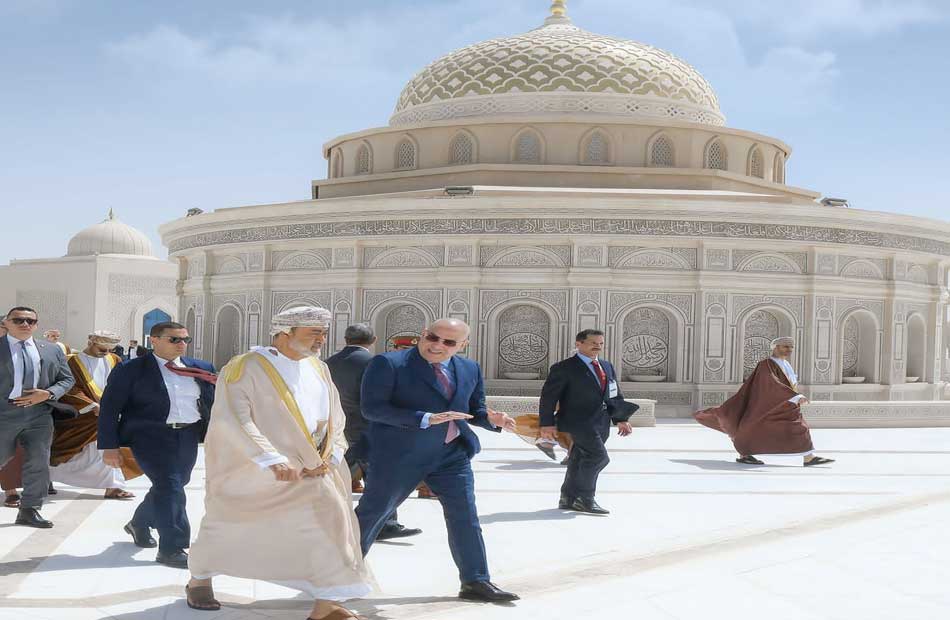 سلطان عمان وجولته بالعاصمة الإدارية