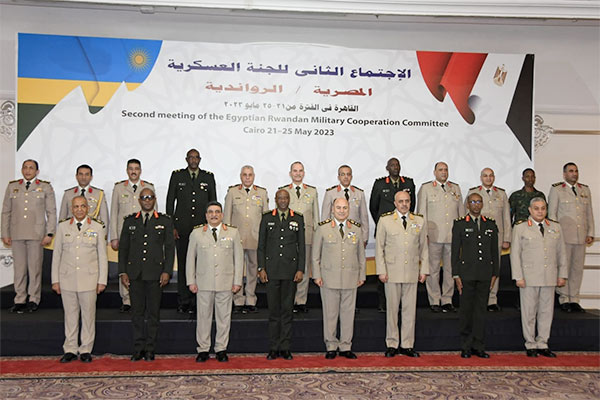 الإجتماع الثانى للجنة التعاون العسكرى المصرية الرواندية