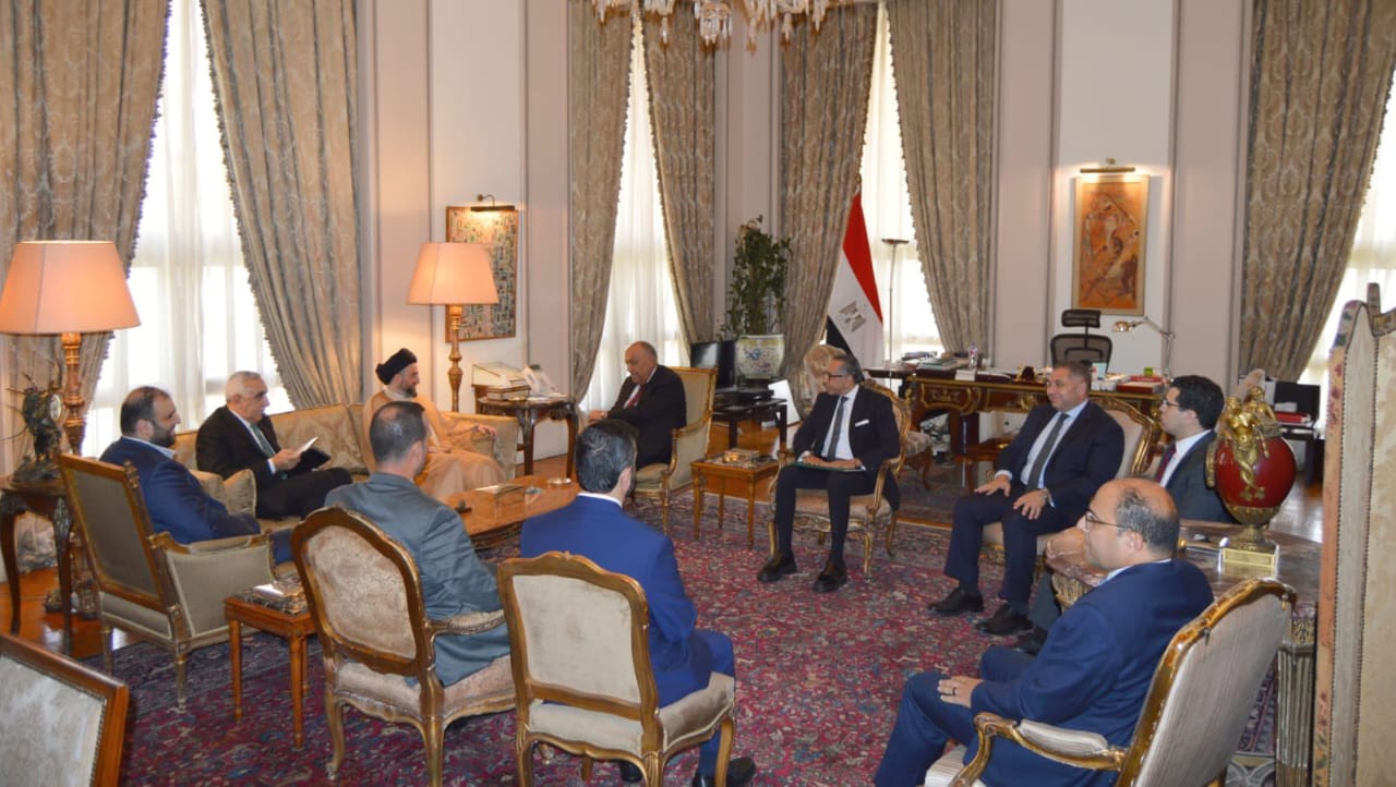 وزير الخارجية يؤكد دعم مصر الكامل للعراق في حربه ضد الإرهاب| صور