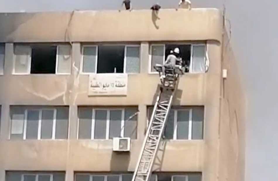  إصابة أكثر من 10 أشخاص في حريق جهاز مدينة 15 مايو