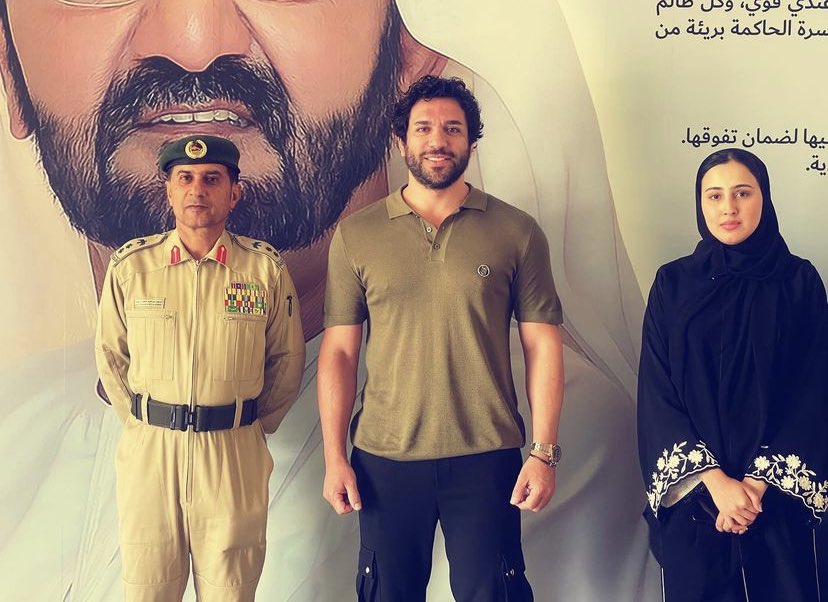 حسن الرداد يوجه رسالة شكر لشرطة دبي | صور