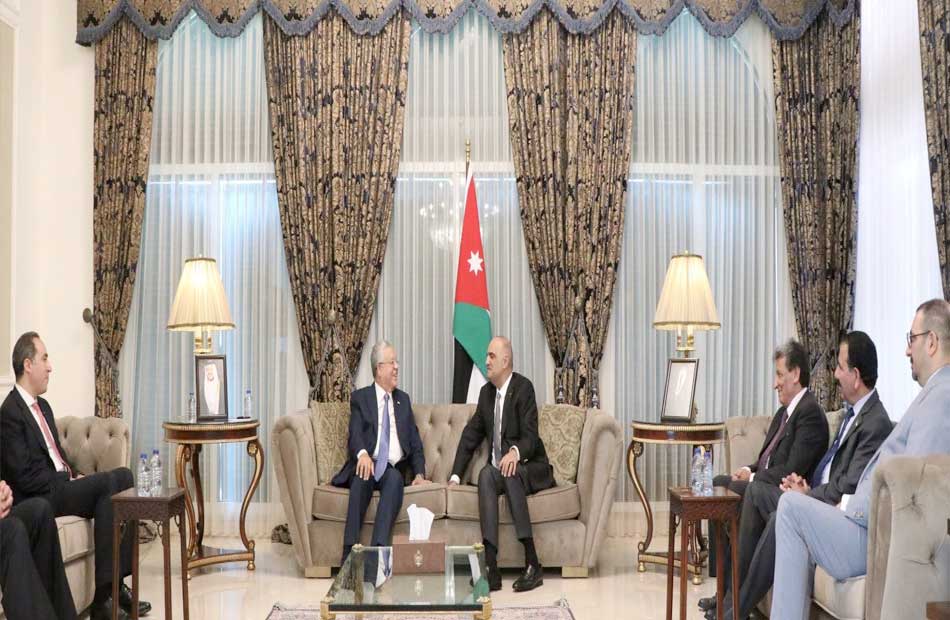  المستشار حنفي جبالي يلتقي رئيس مجلس الوزراء الأردني