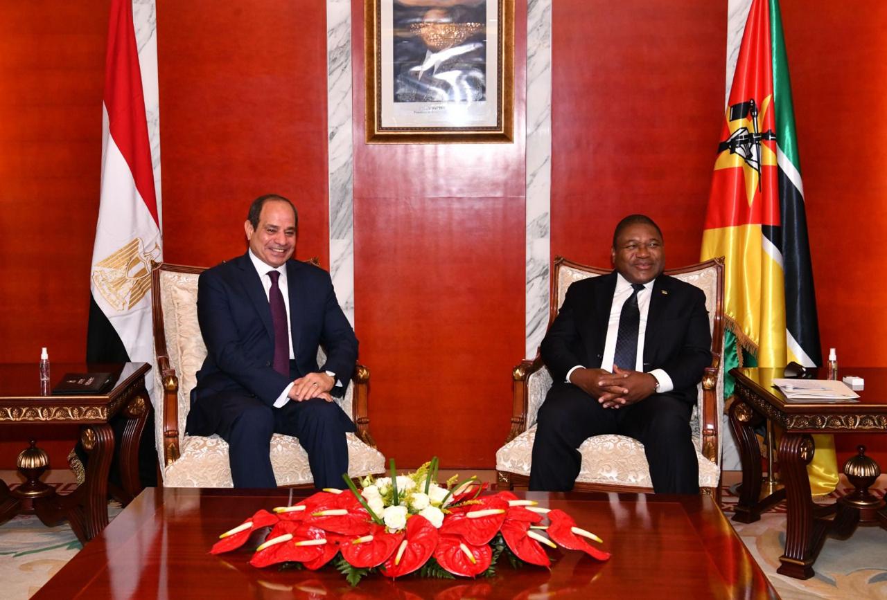 الرئيس السيسي يؤكد وجود آفاق واسعة لتطوير مستوى التعاون الاقتصادي بين مصر وموزمبيق