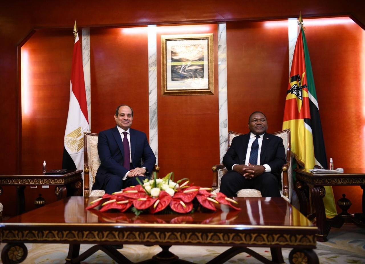 الرئيس الموزمبيقي يؤكد حرص حكومته على توفير التسهيلات اللازمة للشركات المصرية وتذليل أية عقبات تواجهها