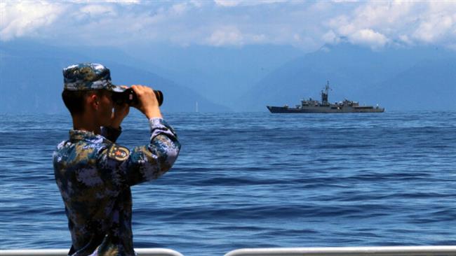 الجيش التايواني رصدنا  طائرة و سفينة تابعة للجيش الصيني قرب الجزيرة