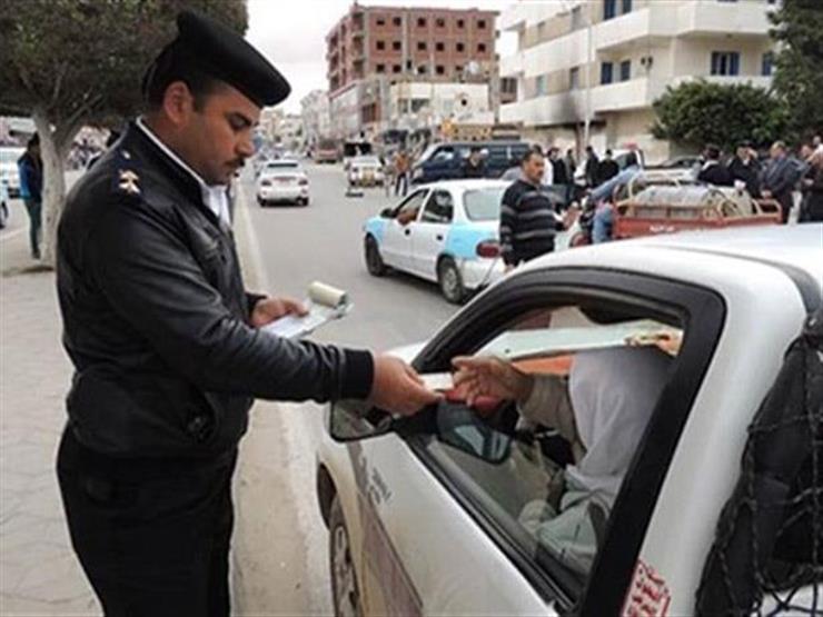 تحرير  مخالفة مرورية على طرق محافظة الغربية