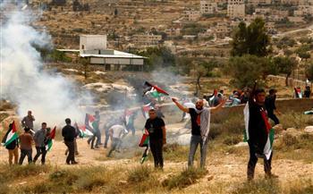 مواجهات بين الفلسطينيين والاحتلال الإسرائيلي على مدخل  رام الله والبيرة  الشمالي