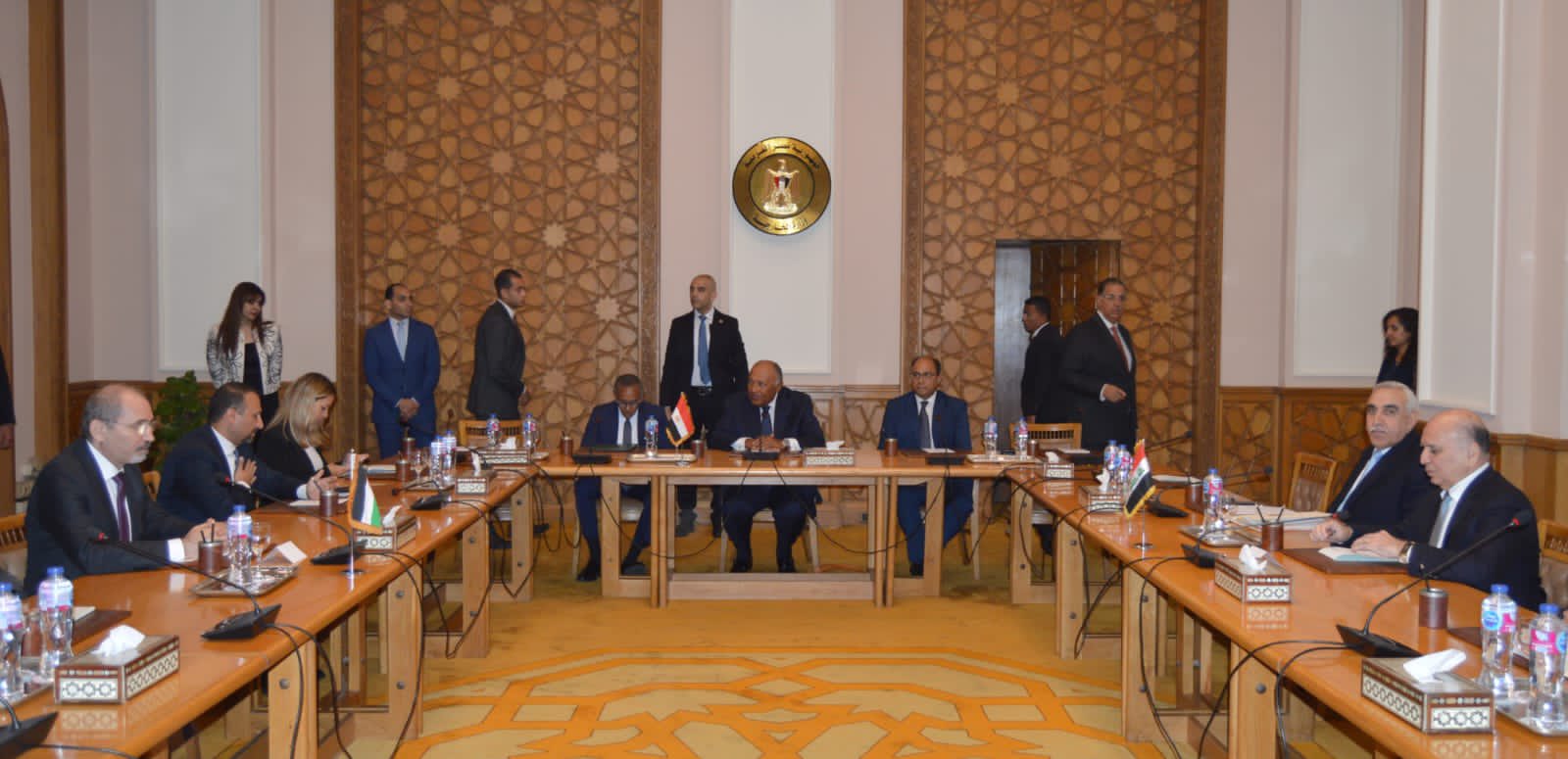 إجتماع آلية التعاون الثلاثى بين مصر والأردن والعراق