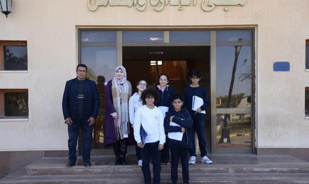 جهاز الشيخ زايد ينظم زيارة ميدانية لطلاب إحدى المدارس لمحطة تنقية المياه بالمدينة