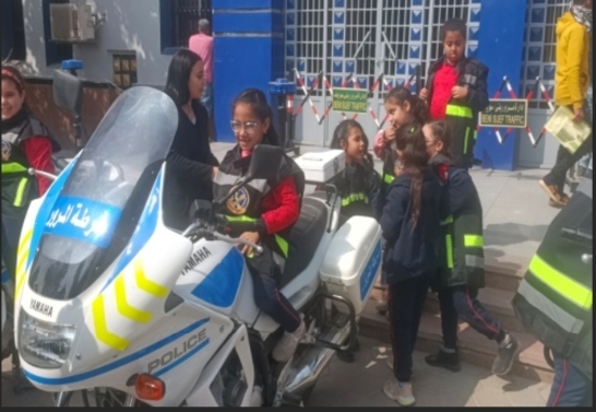 مرور بني سويف تستقبل طلاب مدرسة للتعرف على مهام الشرطة | صور