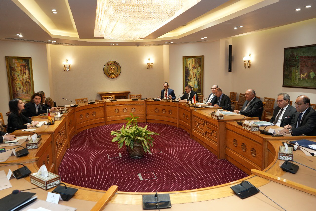 وزيرا خارجية مصر وألمانيا يترأسان جلسة مباحثات موسعة 
