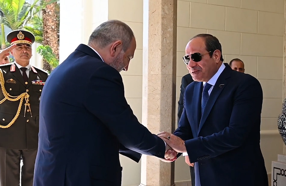 الرئيس السيسي يستقبل رئيس وزراء أرمينيا بقصر الاتحادية| فيديو