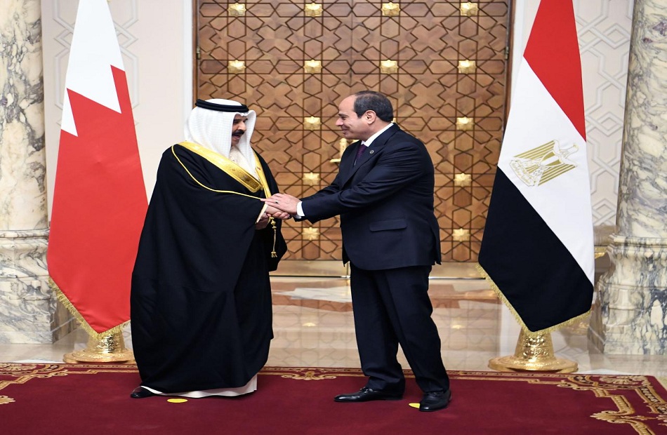  المتحدث الرئاسي ينشر صور المؤتمر الصحفي المشترك بين الرئيس السيسي والعاهل البحريني