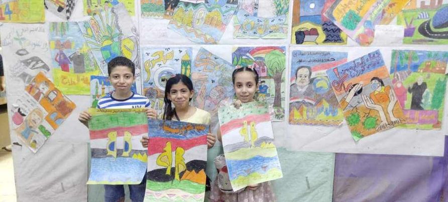 ورش وعروض فنية للأطفال في احتفالات ذكرى تحرير سيناء بأسيوط | صور