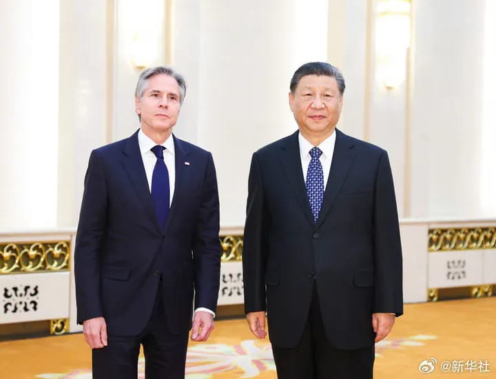 الرئيس الصيني يؤكد لـ "بلينكن" أهمية احتواء واشنطن وبكين الخلافات بدلا من الدخول في "منافسة شرسة"