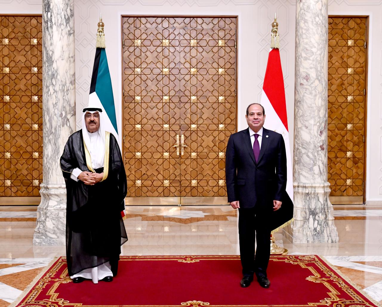  الرئيس السيسي يستقبل أمير الكويت 
