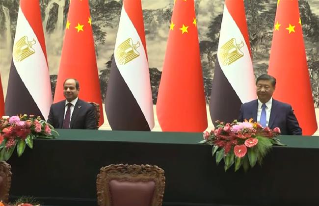 الموقع الرئاسي ينشر فيديو مراسم توقيع الرئيس السيسي ونظيره الصيني اتفاقيات تعاون بين البلدين