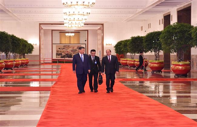 بيان مشترك بين الرئيس السيسي ونظيره الصيني يفصّل مجالات التعاون والتنسيق خلال المرحلة المقبلة
