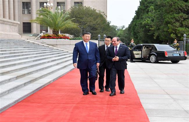 الرئيس السيسي حرصنا على تحقيق التكامل بين رؤية مصر   مع أولويات مبادرة  الحزام والطريق 