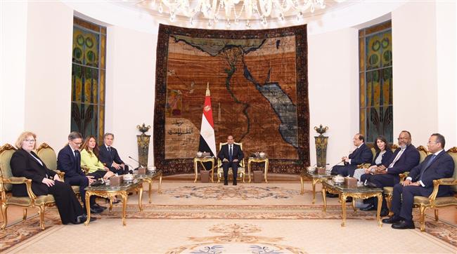 الرئيس السيسي يُشدد على أهمية تضافر الجهود الدولية لإزالة العراقيل أمام المساعدات وإنهاء الحرب في غزة 