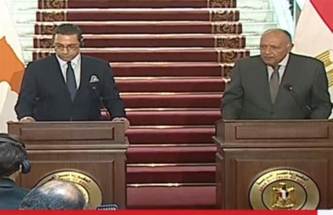 وزير الخارجية مصر وقبرص حريصتان على تعزيز العلاقات الثنائية في كافة المجالات